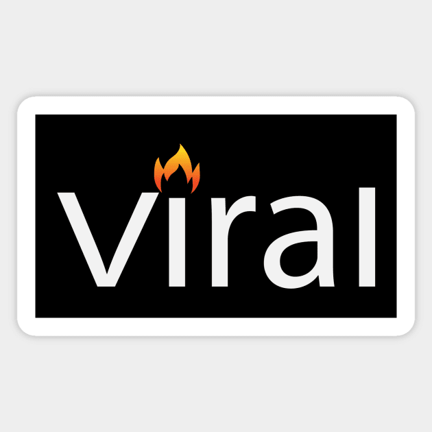 Viral going viral text design Sticker by BL4CK&WH1TE 